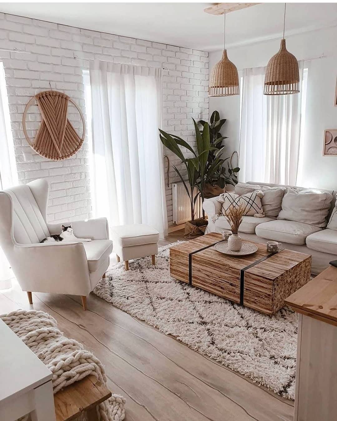 Decoração escandinava aconchegante